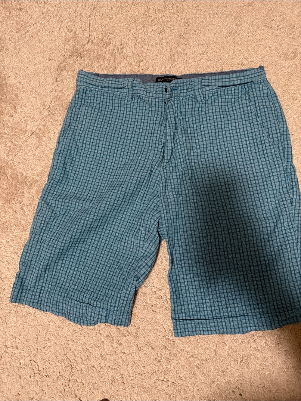 Banana Republic 100% cotton plaid shorts